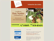 Tablet Screenshot of naske-restaurant.de